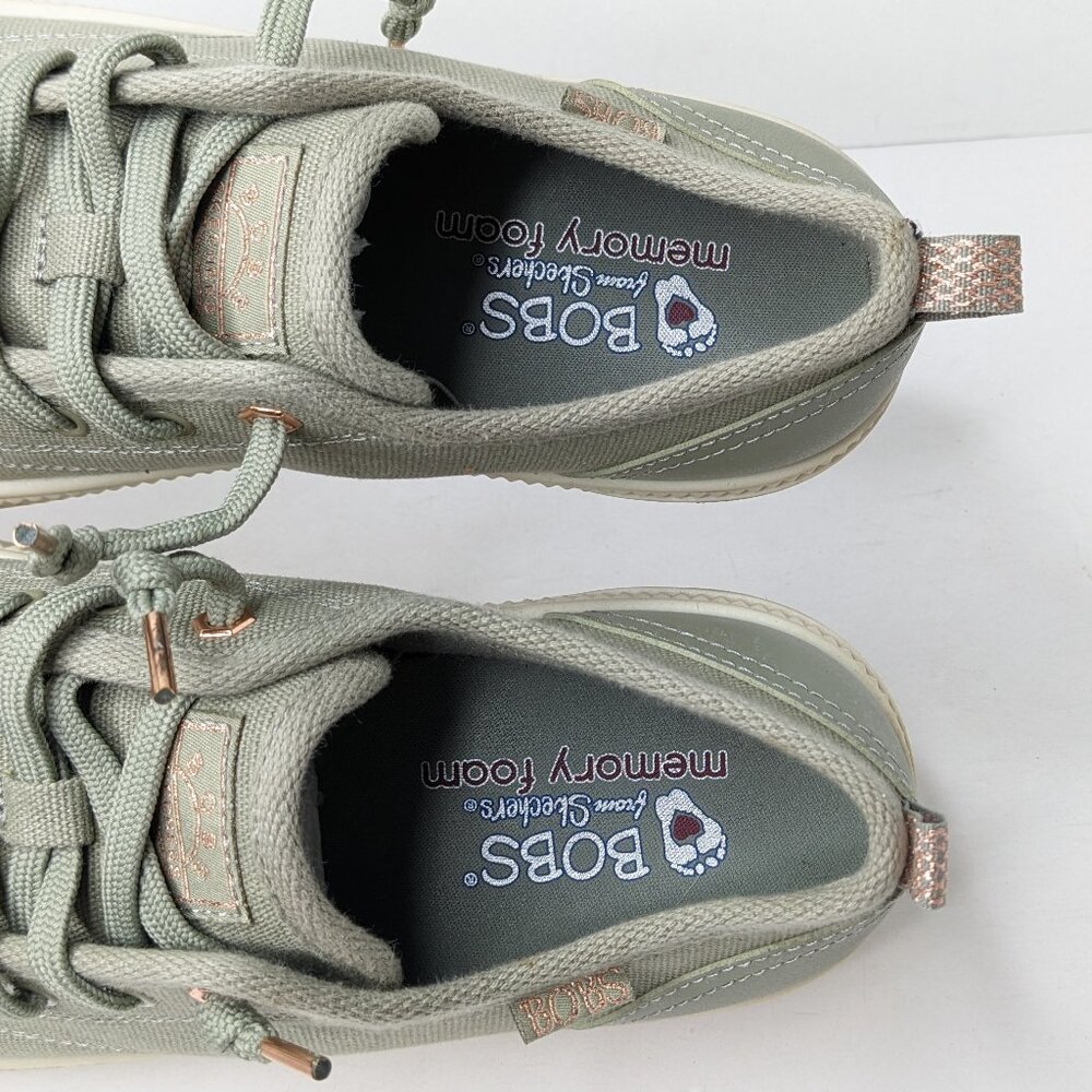 Skechers Bobs Copa Platform Sneakers, Olive, Women's 9 - Picture 5 of 7